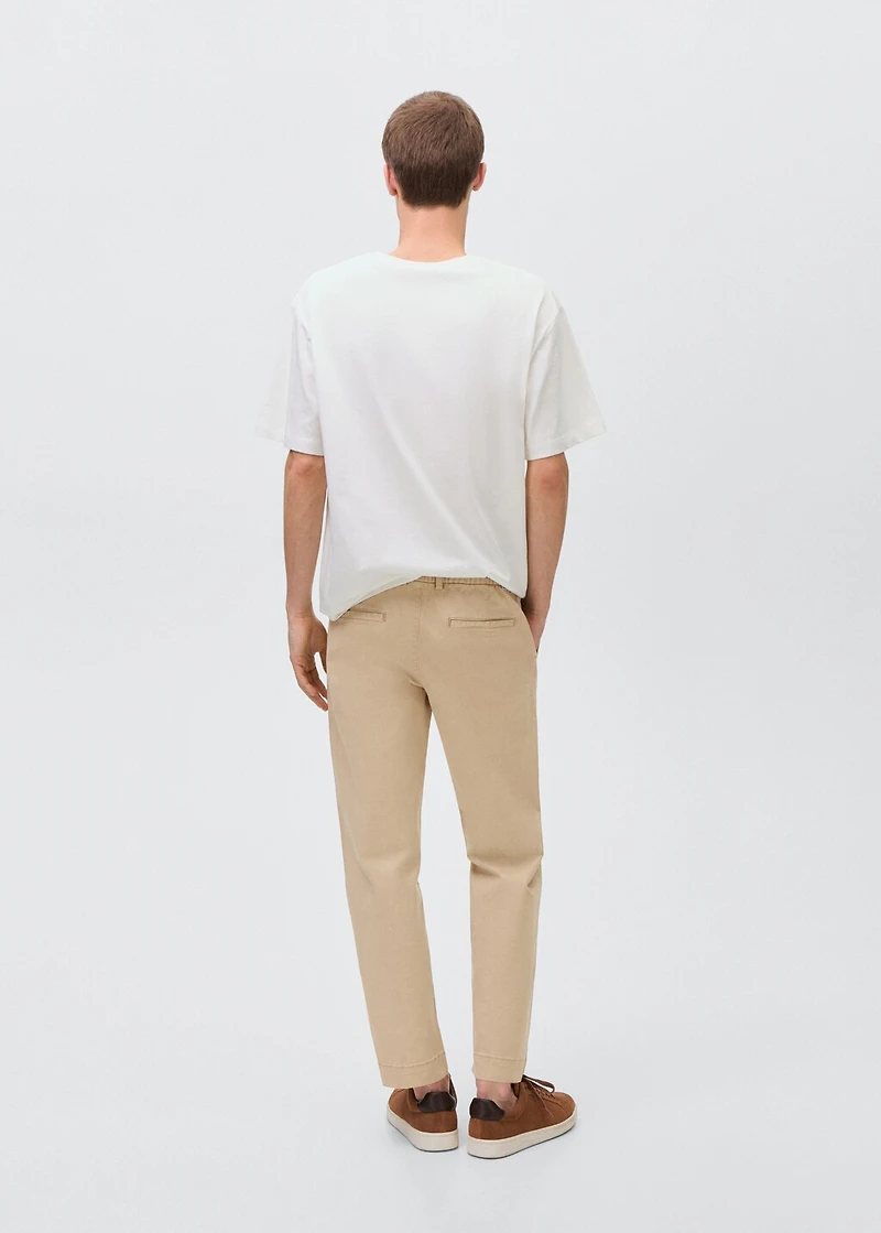 Straight-fit chino pants