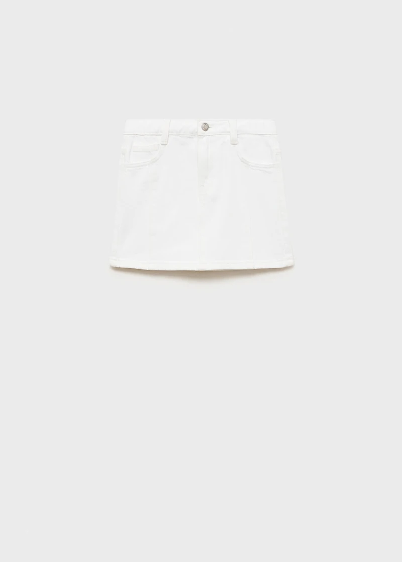 Denim mini-skirt