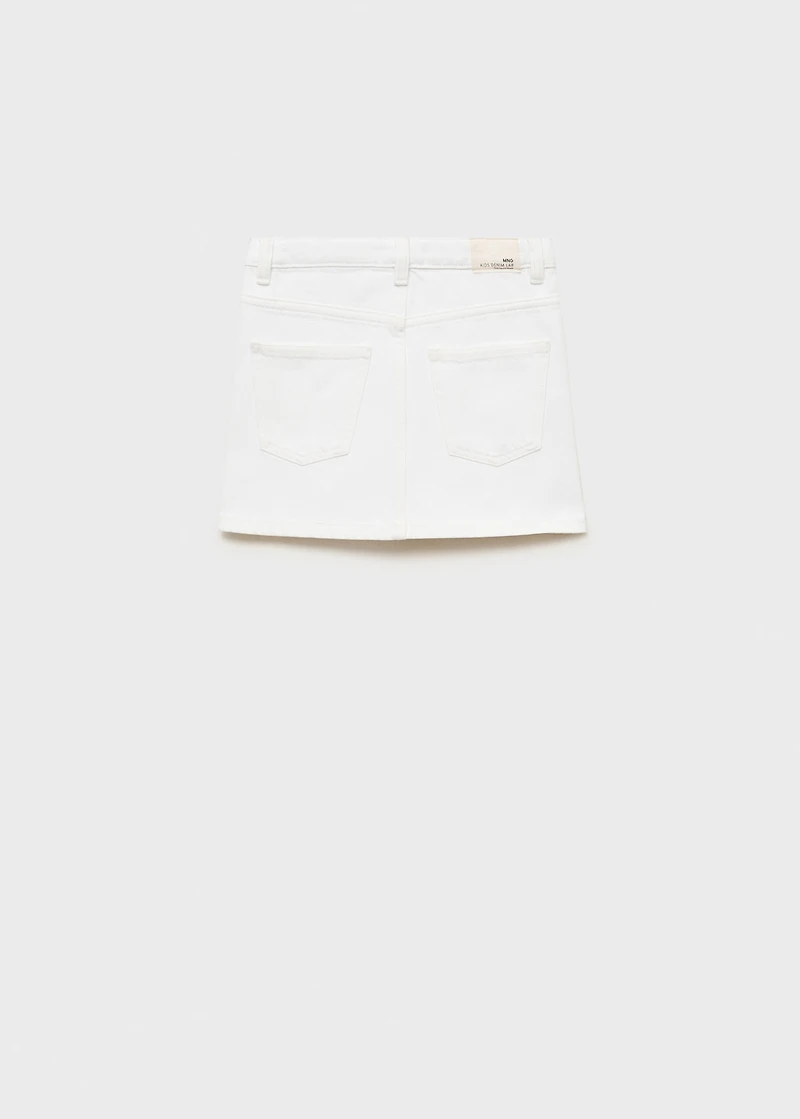 Denim mini-skirt