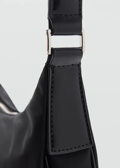 Medium nylon shoulder bag