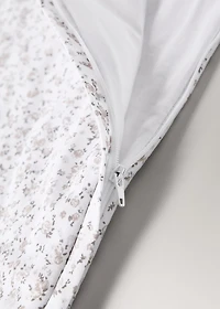 Baby sleeping bag with mini-flower print