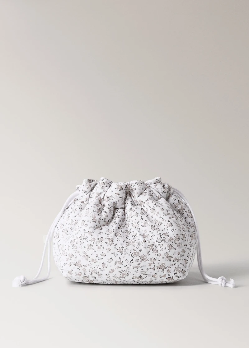 Organizer changing mat with mini-flower print