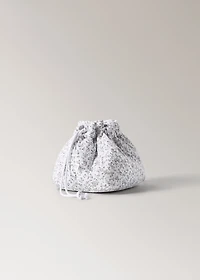 Organizer changing mat with mini-flower print