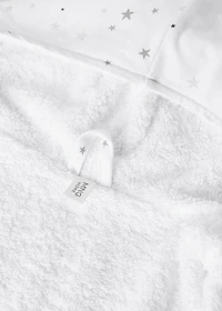 Children’s cotton bathrobe with star print