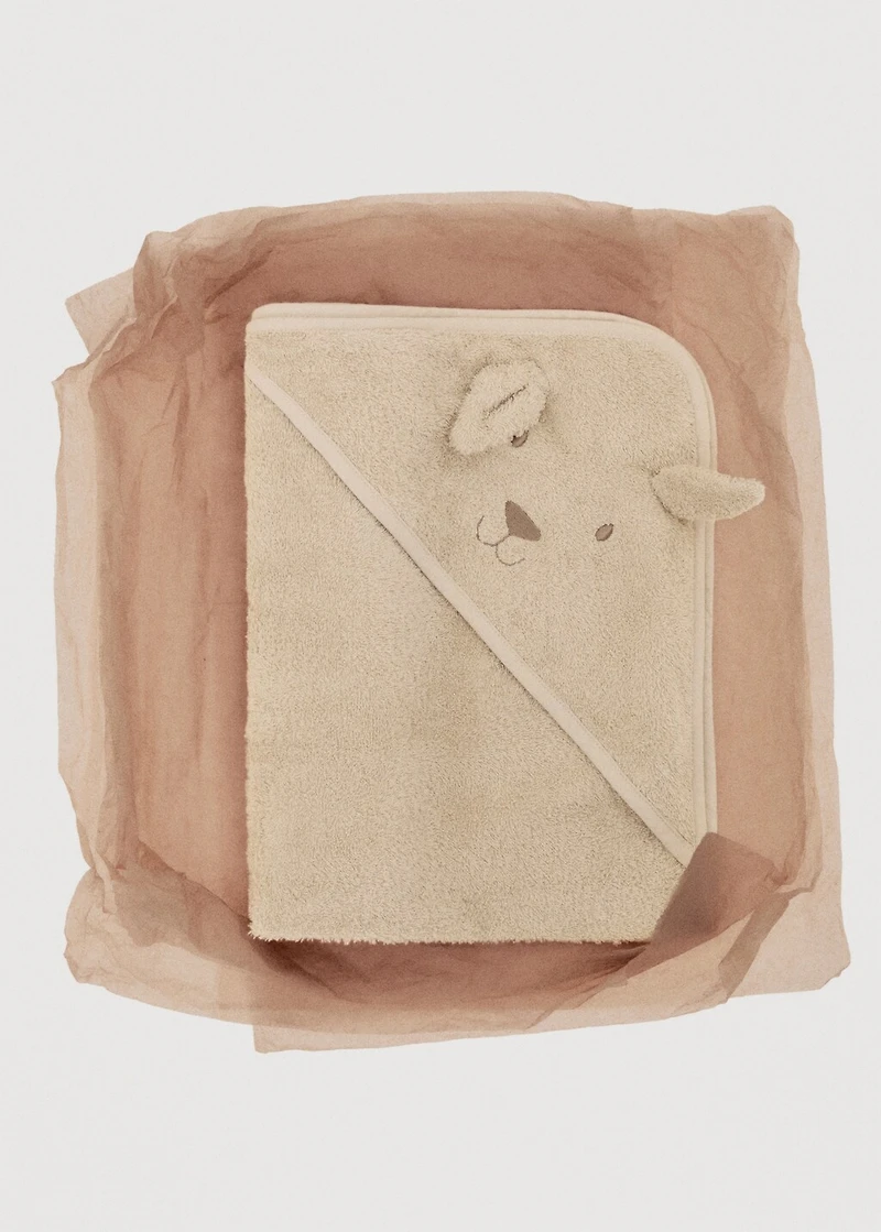 Children's terry towel bath poncho