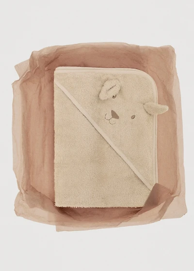 Children's terry towel bath poncho