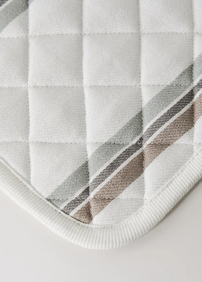 Cotton yarn-dyed striped grabber