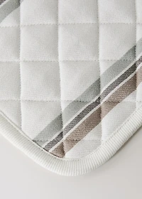 Cotton yarn-dyed striped grabber