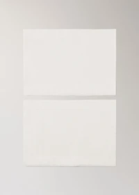 Cotton placemats with geometric pattern