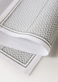 Geometric-print placemats