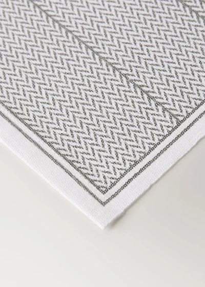 Geometric-print placemats