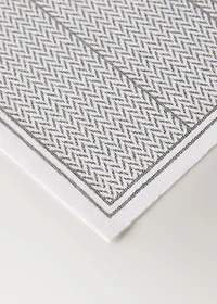Geometric-print placemats