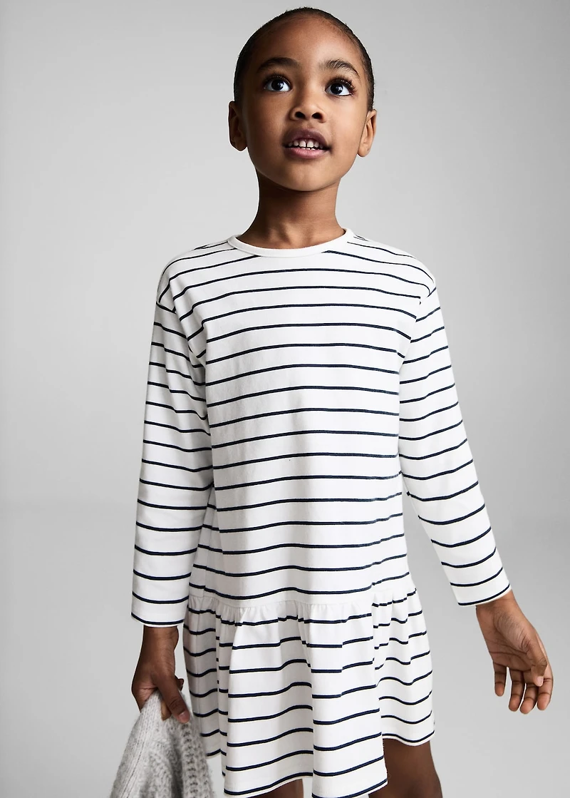 Striped cotton dress