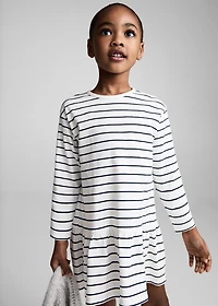 Striped cotton dress