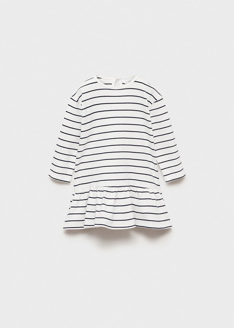 Striped cotton dress