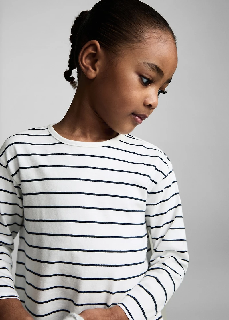 Striped cotton dress