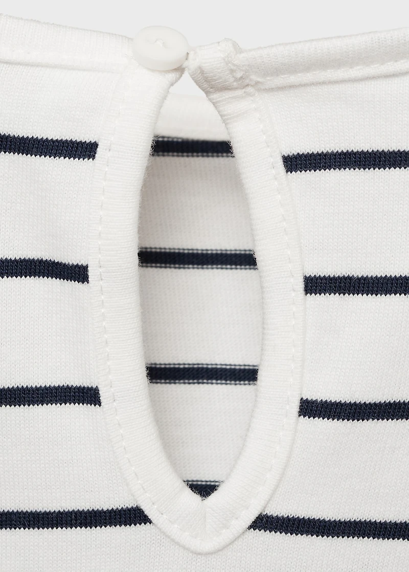 Striped cotton dress