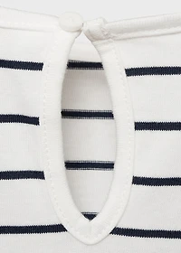 Striped cotton dress