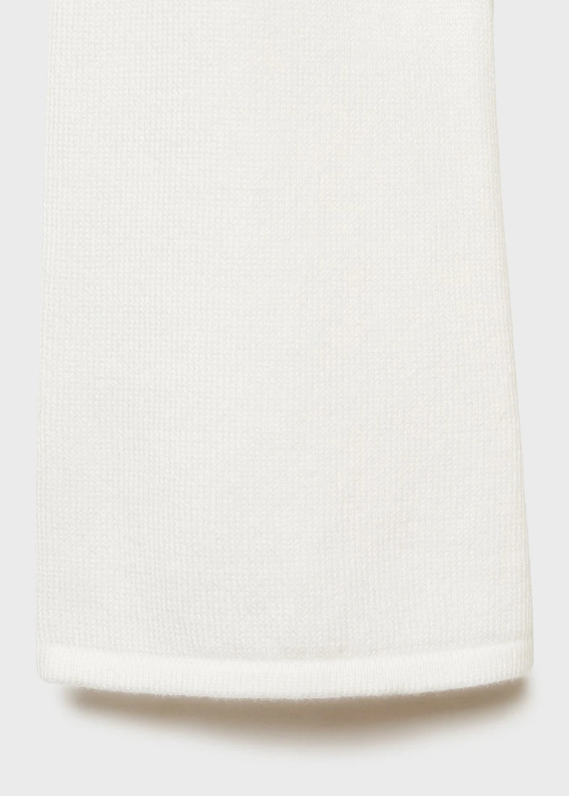 Fine-knit cotton cardigan