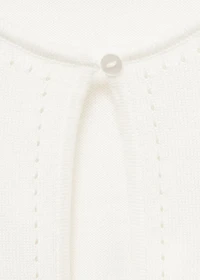 Fine-knit cotton cardigan