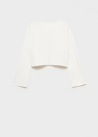 Fine-knit cotton cardigan