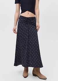 Printed long skirt