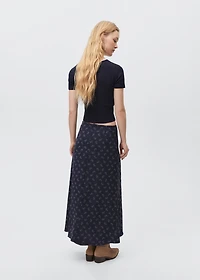 Printed long skirt