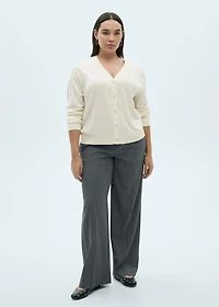 Mulberry silk-blend ribbed cardigan