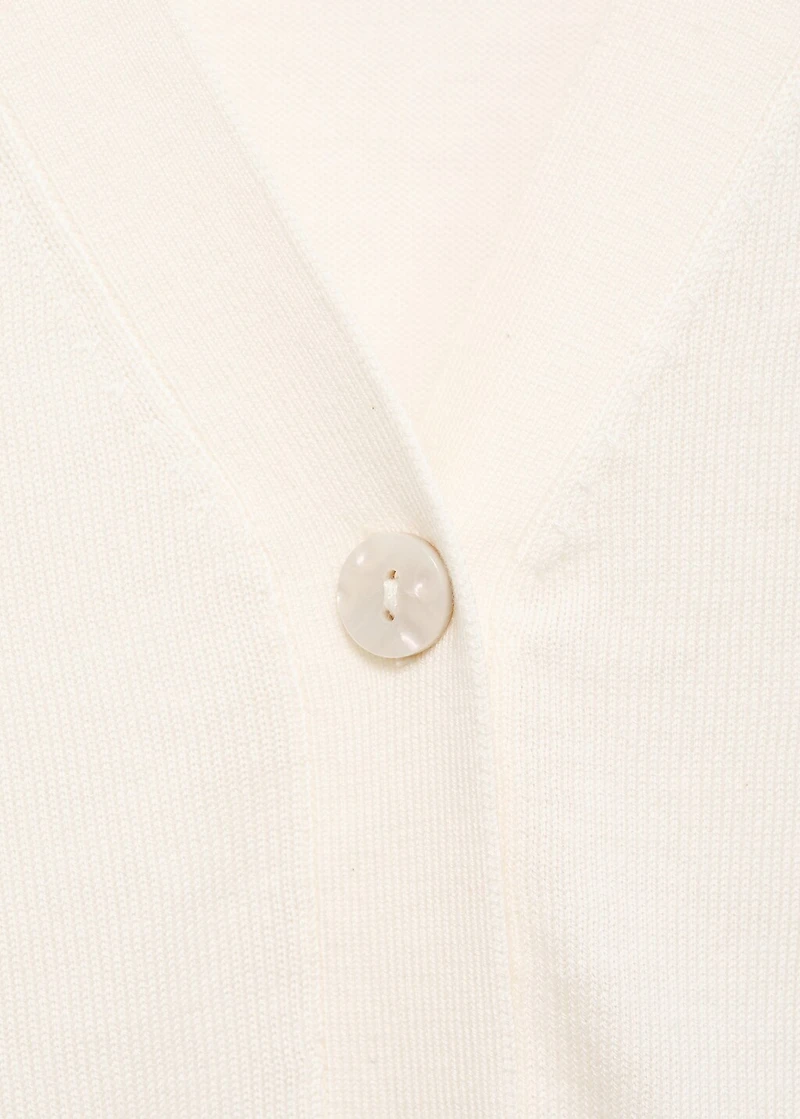 Mulberry silk-blend ribbed cardigan