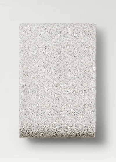 Cotton percale printed duvet cover for crib