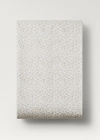 Cotton percale printed duvet cover for crib