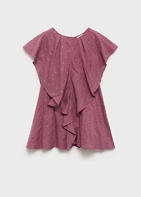 Polka-dot dress with ruffles