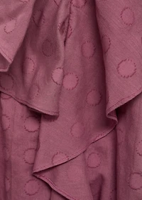 Polka-dot dress with ruffles