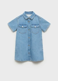 Short denim dress