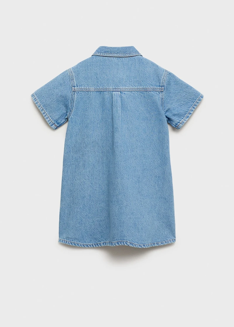 Short denim dress