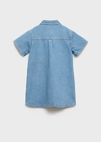Short denim dress