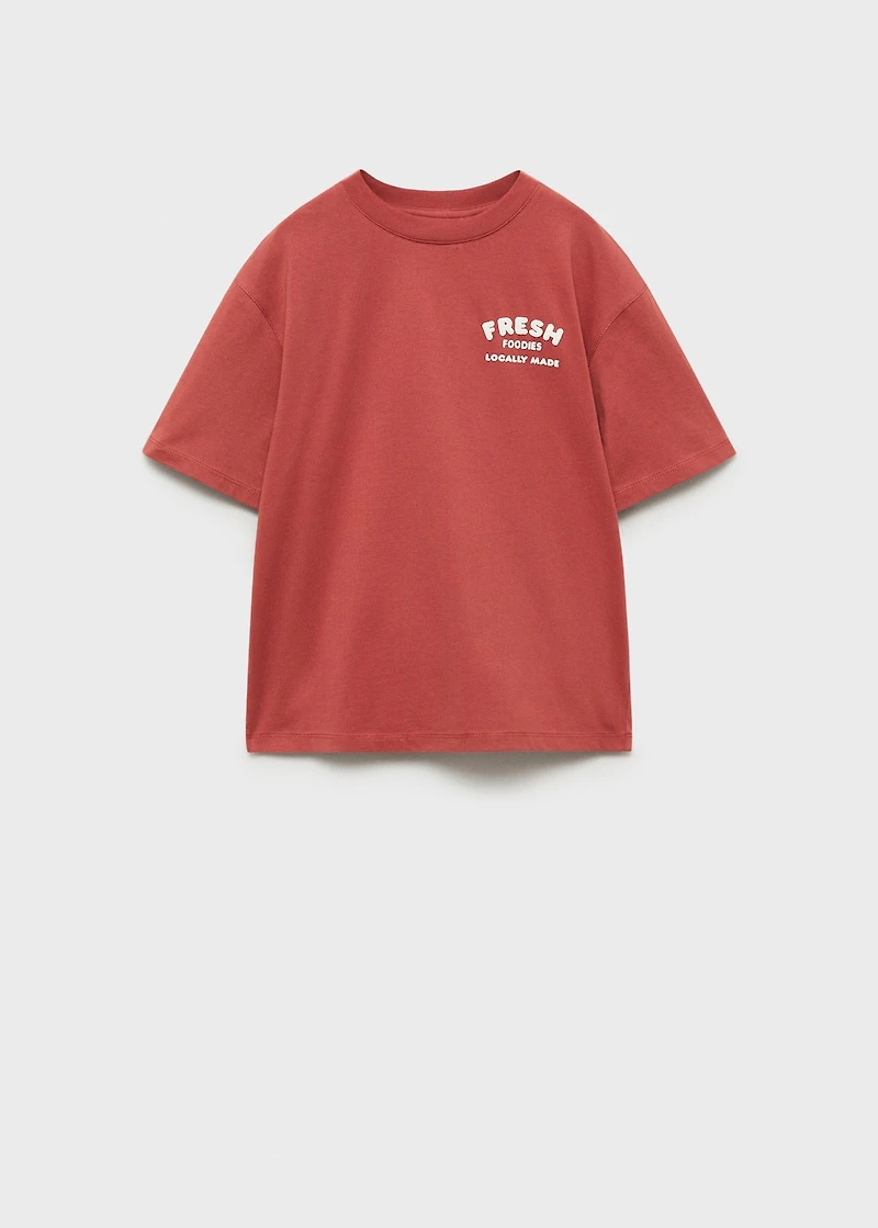 Embossed printed t-shirt