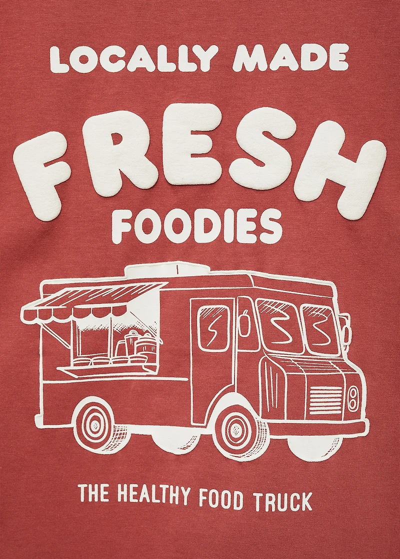 Embossed printed t-shirt