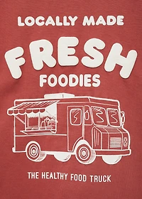 Embossed printed t-shirt