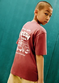 Embossed printed t-shirt