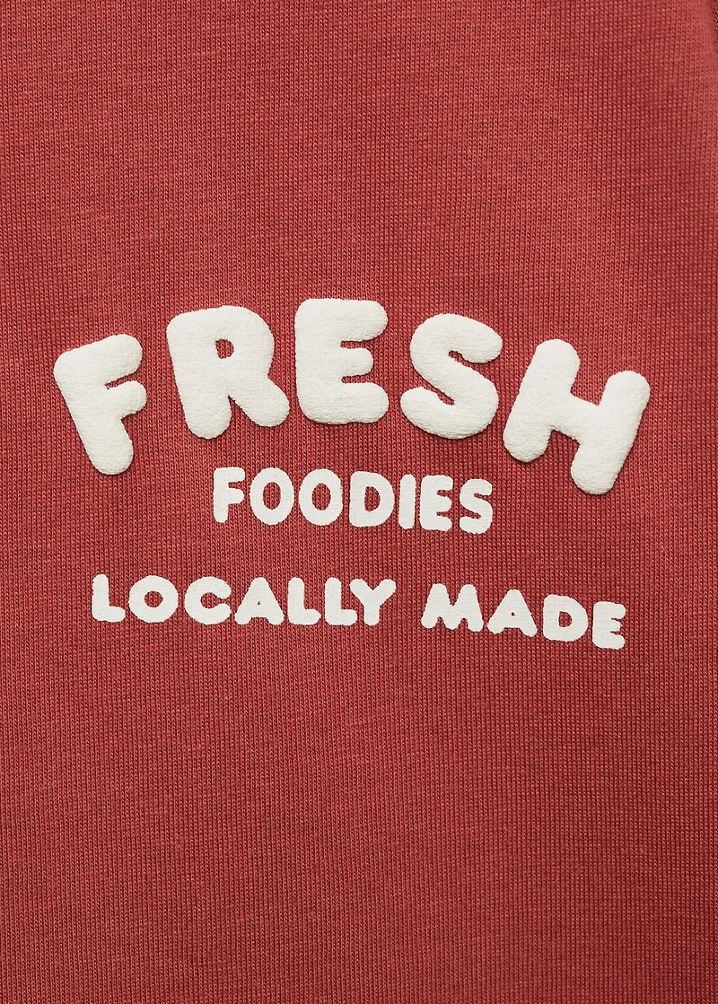 Embossed printed t-shirt