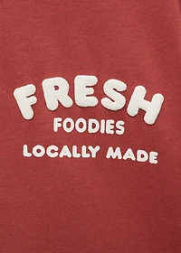 Embossed printed t-shirt