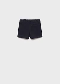 Cotton piqué Bermuda shorts