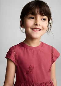 Embroidered detail dress