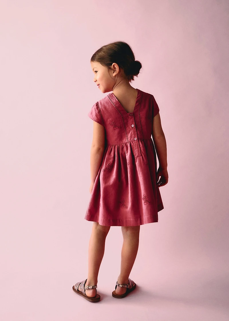 Embroidered detail dress