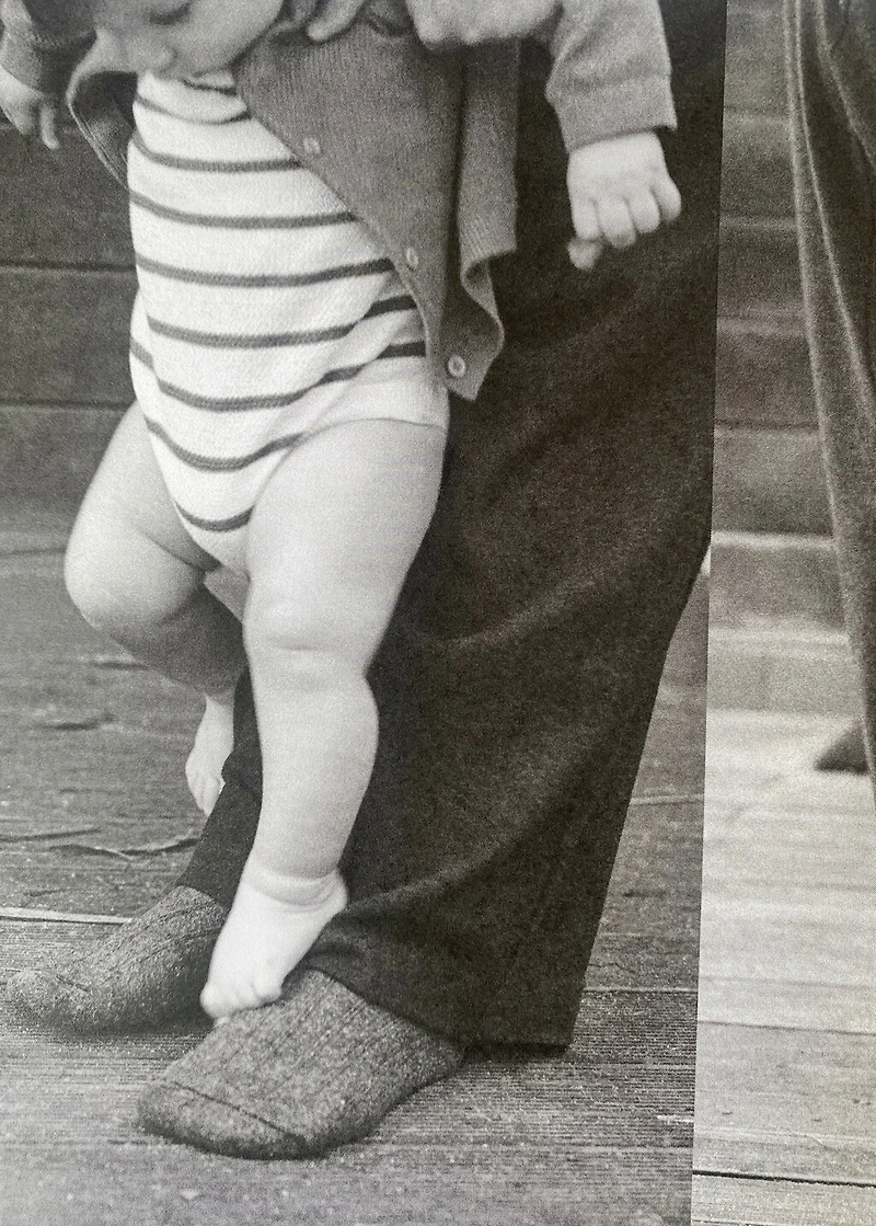 Striped knitted romper