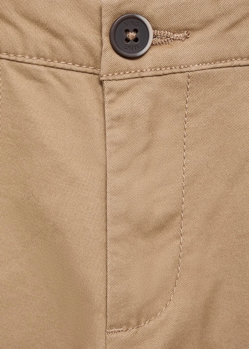 Cotton chino style Bermuda shorts