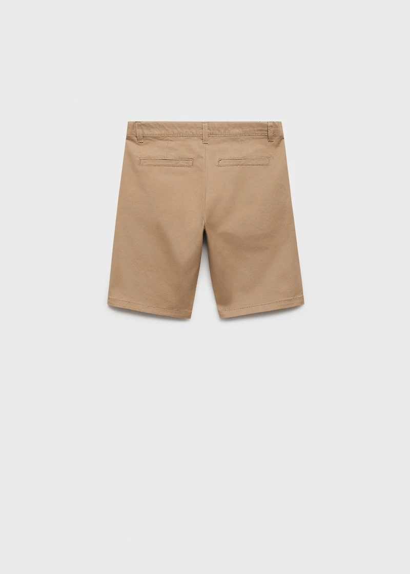 Cotton chino style Bermuda shorts
