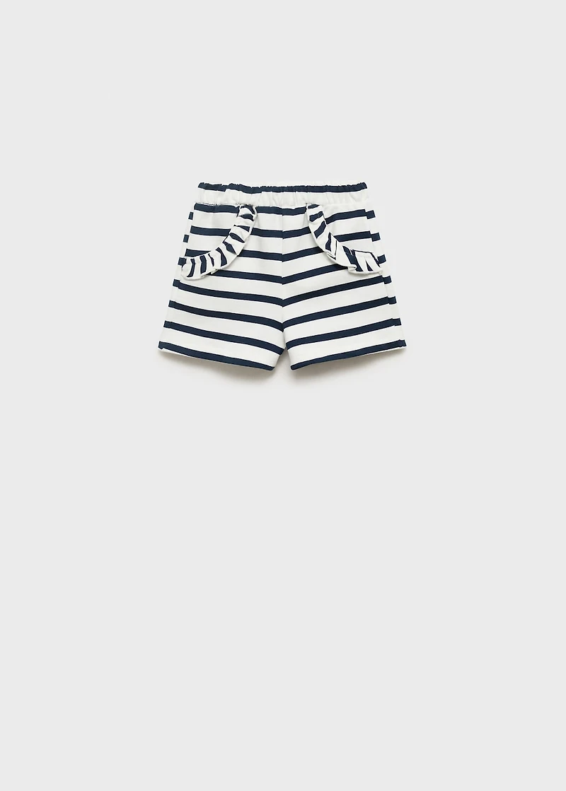 Stripe-print shorts