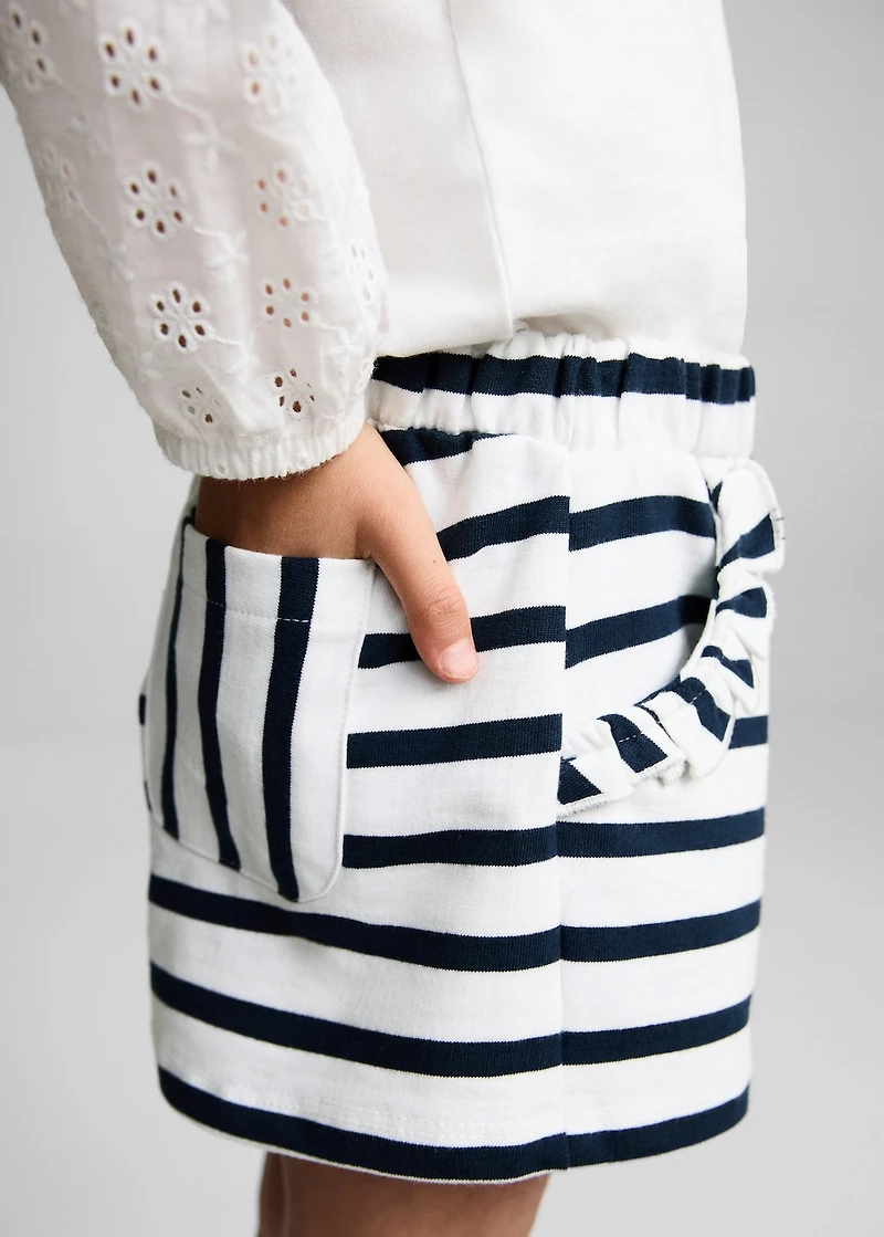 Stripe-print shorts